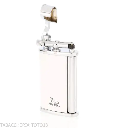 Skeleton lighter with white colored lacquer by Lubinski - Lighters - Metal