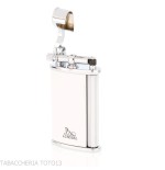Briquet à squelette avec laque blanche de Lubinski-Briquets pour la cigarette