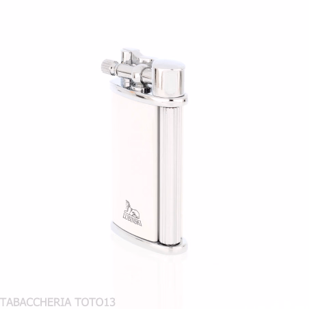 Briquet à squelette avec laque blanche de Lubinski-Briquets pour la cigarette