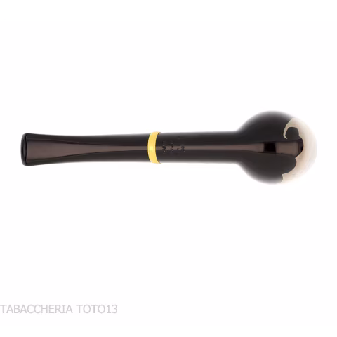 Tsuge Urushi Makie Bat billiard-shaped pipe lacquer finish - Tobacco Pipes - Natural root