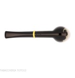 Tsuge Urushi Makie Bat Pipe en forme de billard finition laquée - Pipe Pour le Tabac - Racine naturelle