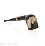 Tsuge Urushi Makie Bat billiard-shaped pipe lacquer finish - Tobacco Pipes - Natural root