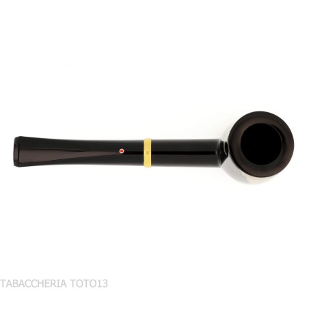 Tsuge Urushi Makie Bat Pipe en forme de billard finition laquée - Pipe Pour le Tabac - Racine naturelle