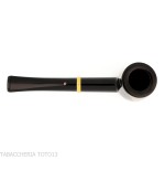 Tsuge Urushi Makie Bat Pipe en forme de billard finition laquée - Pipe Pour le Tabac - Racine naturelle