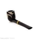 Tsuge Urushi Makie Bat billiard-shaped pipe lacquer finish - Tobacco Pipes - Natural root