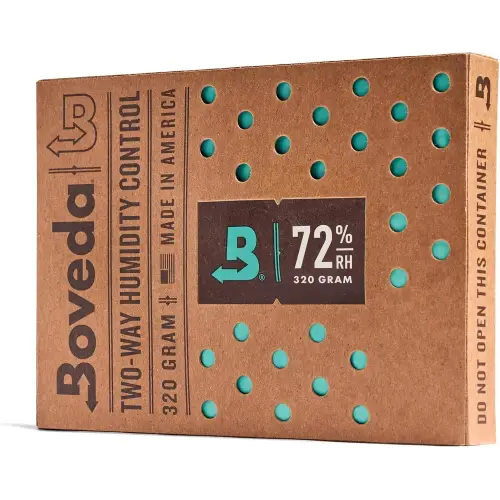 Boveda Busta Umidificante da 320 grammi - Umidità 72% - Umidificazione & Manutenzione