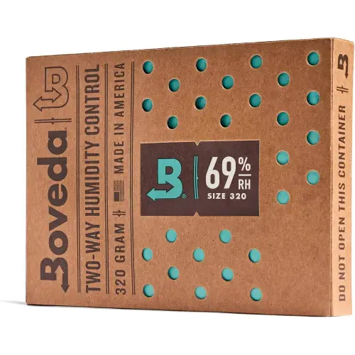 Boveda Busta Umidificante da 320 grammi - Umidità 69% - Umidificazione & Manutenzione