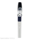 Lubisky Mantua jet light flame lighter chrome color and vertical lines - Lighters - Metal