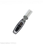 Lubisky Mantua jet light flame lighter chrome color and vertical lines - Lighters - Metal
