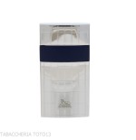 Lubisky Mantua jet light flame lighter chrome color and vertical lines - Lighters - Metal