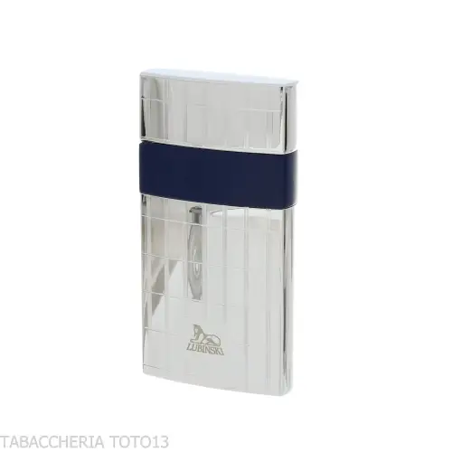 Accendino jet flame Mantova di Lubinski cromo e linee verticali - Accendini
