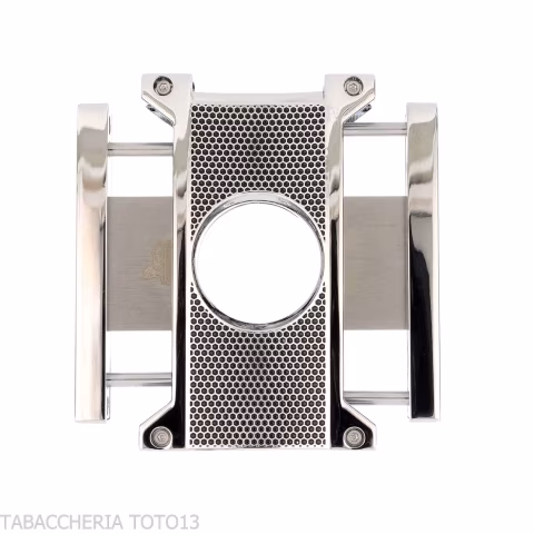 Lubinski Barley cigar cutter polished chrome finish and colored decorations - Accessories Cigar - Metal