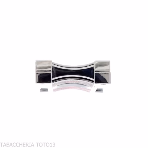 Lubinski Barley cigar cutter polished chrome finish and colored decorations - Accessories Cigar - Metal