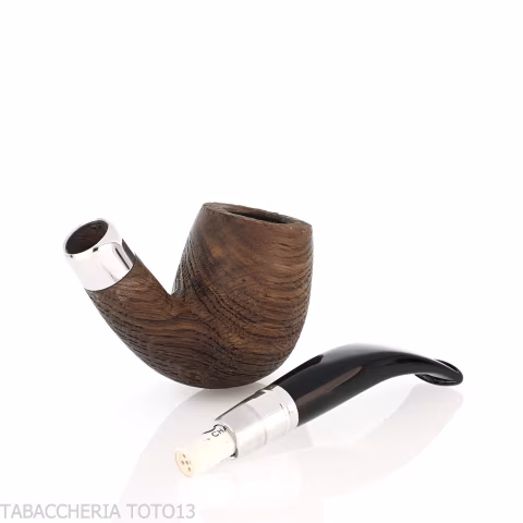 Chacom Spigot 43 tobacco pipe billiard shape straight in bog oath - Tobacco Pipes