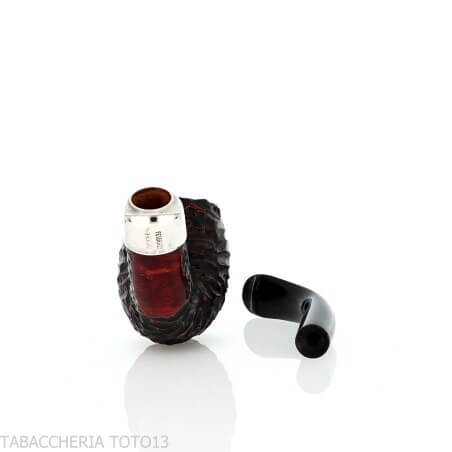 Peterson pipe of the year 2023 bent Egg rusticated p-lip - Peterson Of Doublin Pipe