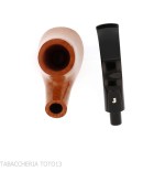 Ser Jacopo pipe shape bent volcano in light briar - Tobacco Pipes - Natural root