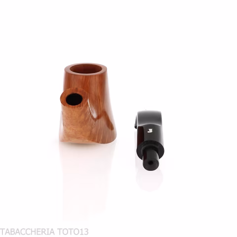 Ser Jacopo pipe shape bent volcano in light briar - Tobacco Pipes - Natural root