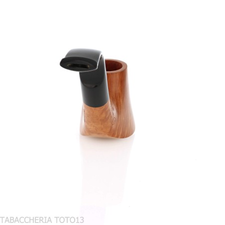 Ser Jacopo Pipe courbée en forme de volcan en bruyère claire - Pipe Pour le Tabac - Racine naturelle
