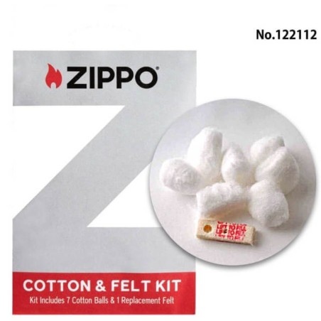 Zippo set de ouate et feutre - Briquets