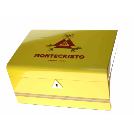Montecristo Habanos befeuchtete Box, Humidor für 40 Zigarren - Zubehör Cigar