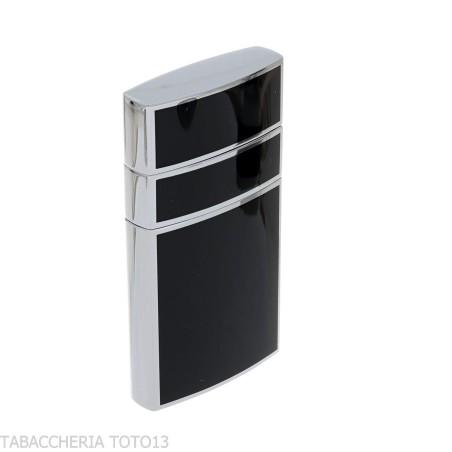 Lubisky Mantua jet light flame lighter chrome color and black lacquer - Lighters - Metal