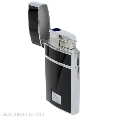 Lubisky Mantua jet light flame lighter chrome color and black lacquer - Lighters - Metal