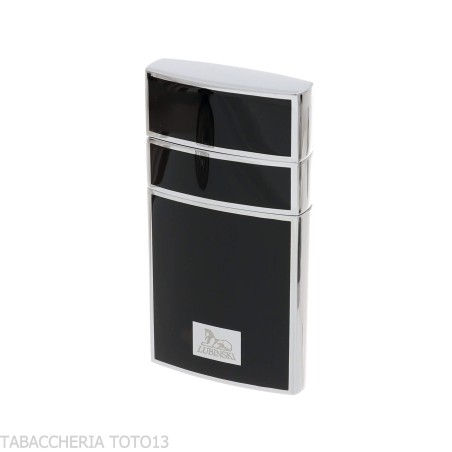 Lubisky Mantua jet light flame lighter chrome color and black lacquer - Lighters - Metal