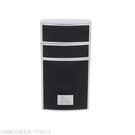 Lubisky Mantua jet light flame lighter chrome color and black lacquer - Lighters - Metal