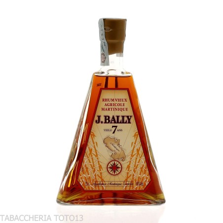J. Bally rum 7 Jahre A.O.C., Piramidesflasche Vol. 45% Cl. 70 - Destilliert