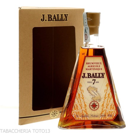 J. Bally rum 7 Jahre A.O.C., Piramidesflasche Vol. 45% Cl. 70 - Destilliert