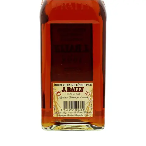 J. Bally rum Millesime 1998 Vol.43% Cl.70 - Distillati