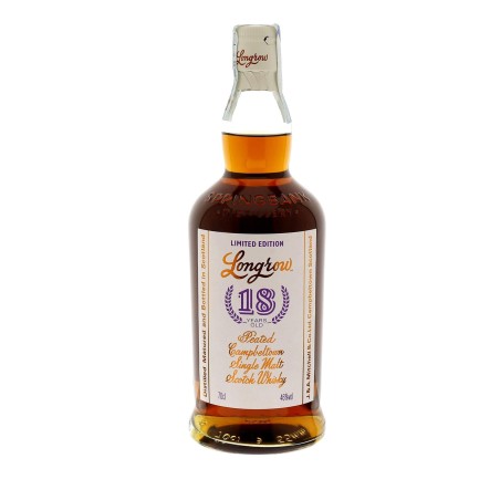 Longrow Peated Single Malt 18 Y.O. limited edition Vol.46% Cl.70 - Spiritueux - Malt biologique