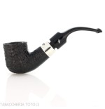 Peterson Deluxe System 1S bent pot Sandblasted P-lip - Tabakpfeifen