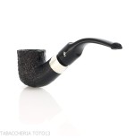 Peterson Deluxe System 1S bent pot Sandblasted P-lip - Tabakpfeifen