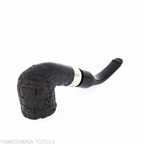 Peterson Deluxe System 1S bent pot Sandblasted P-lip - Tabakpfeifen