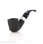 Peterson Deluxe System 1S bent pot Sandblasted P-lip - Tabakpfeifen