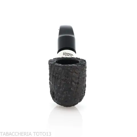 Peterson Deluxe System 1S bent pot Sandblasted P-lip - Pipe Pour le Tabac - Racine naturelle