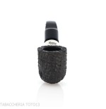 Peterson Deluxe System 1S bent pot Sandblasted P-lip - Tabakpfeifen