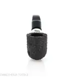 Peterson Deluxe System 1S bent pot Sandblasted P-lip - Pipe Pour le Tabac - Racine naturelle