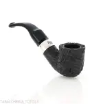 Peterson Deluxe System 1S bent pot Sandblasted P-lip - Pipe Pour le Tabac - Racine naturelle