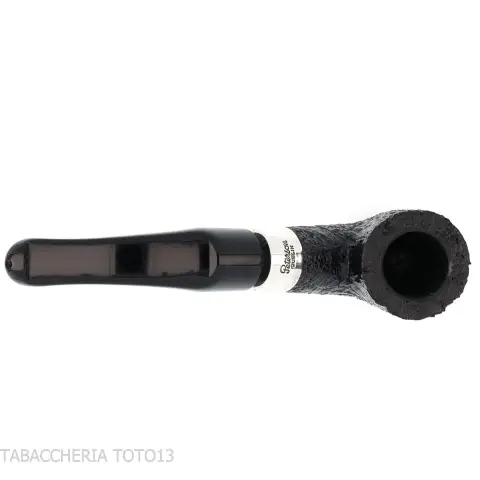 Peterson Deluxe System 1S bent pot Sandblasted P-lip - Pipe Pour le Tabac - Racine naturelle