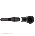 Peterson Deluxe System 1S bent pot Sandblasted P-lip - Tabakpfeifen