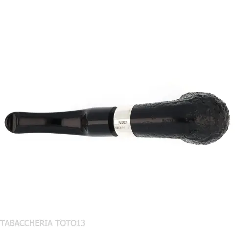 Peterson Deluxe System 1S bent pot Sandblasted P-lip - Pipe Pour le Tabac - Racine naturelle