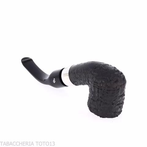 Peterson Deluxe System 1S bent pot Sandblasted P-lip - Tabakpfeifen