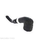 Peterson Deluxe System 1S bent pot Sandblasted P-lip - Tabakpfeifen