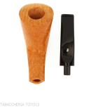 Pipa de tabaco Ser Jacopo con forma de cuerno en brezo claro - Pipas de Tabaco