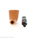 Pipa de tabaco Ser Jacopo con forma de cuerno en brezo claro - Pipas de Tabaco