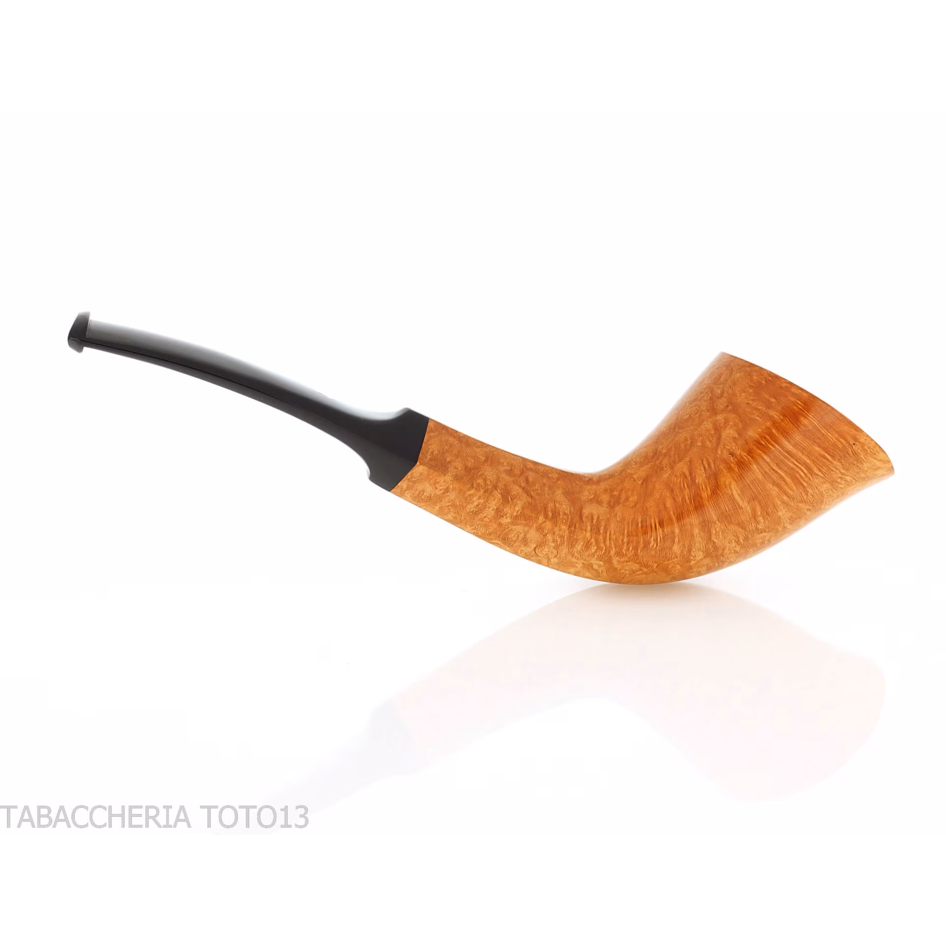 Pipa de tabaco Ser Jacopo con forma de cuerno en brezo claro - Pipas de Tabaco