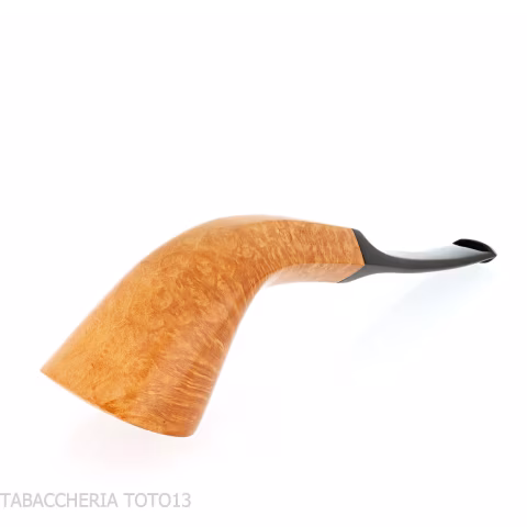 Ser Jacopo Tobacco Pipe Horn Shape in Light Briar - Tobacco Pipes - Natural root