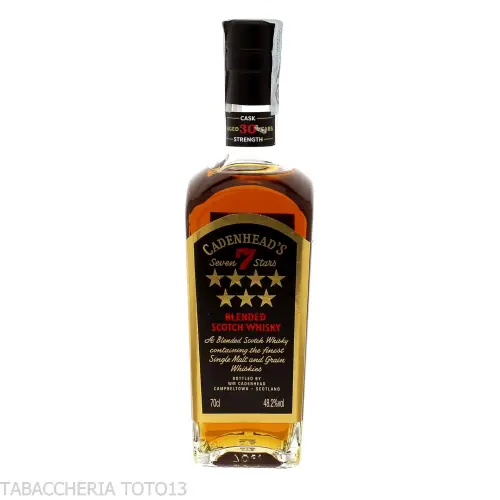 Cadenhead's 7 Stars 30 yo blended scotch whisky Vol.48,2% Cl.70 - Destilliert